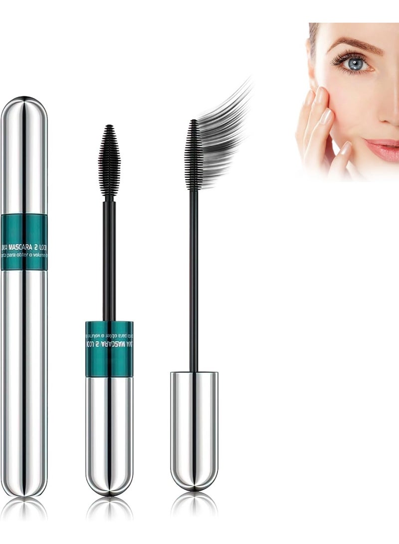 4D Silk Fiber Lash Mascara UK, 2 In 1 Waterproof Lengthening Mascara - Image 1